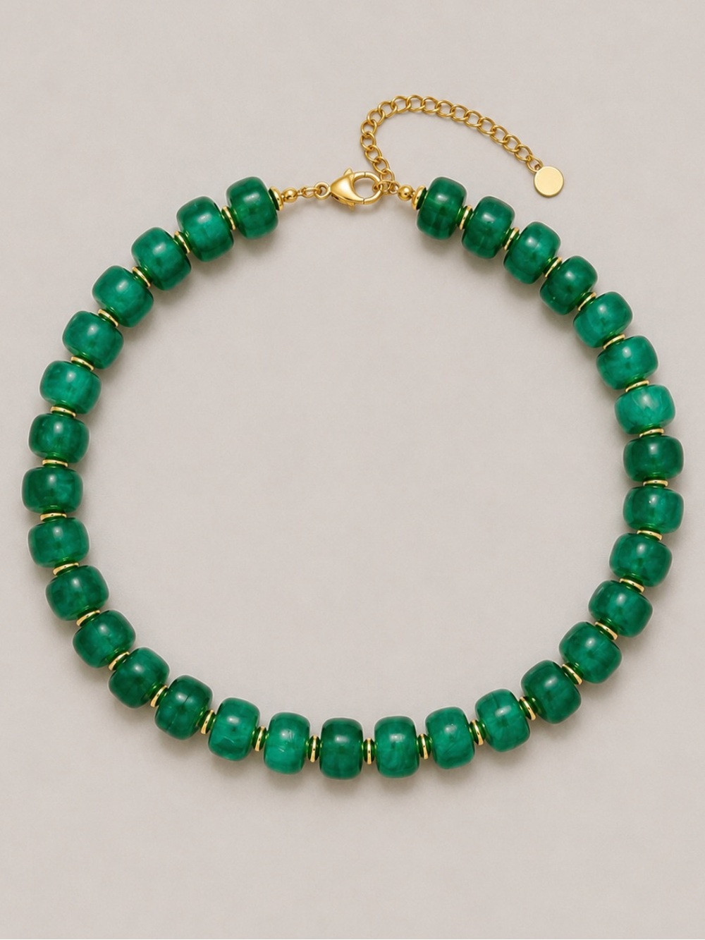 New! Green Beaded Dopamine Necklace NWOT 5045